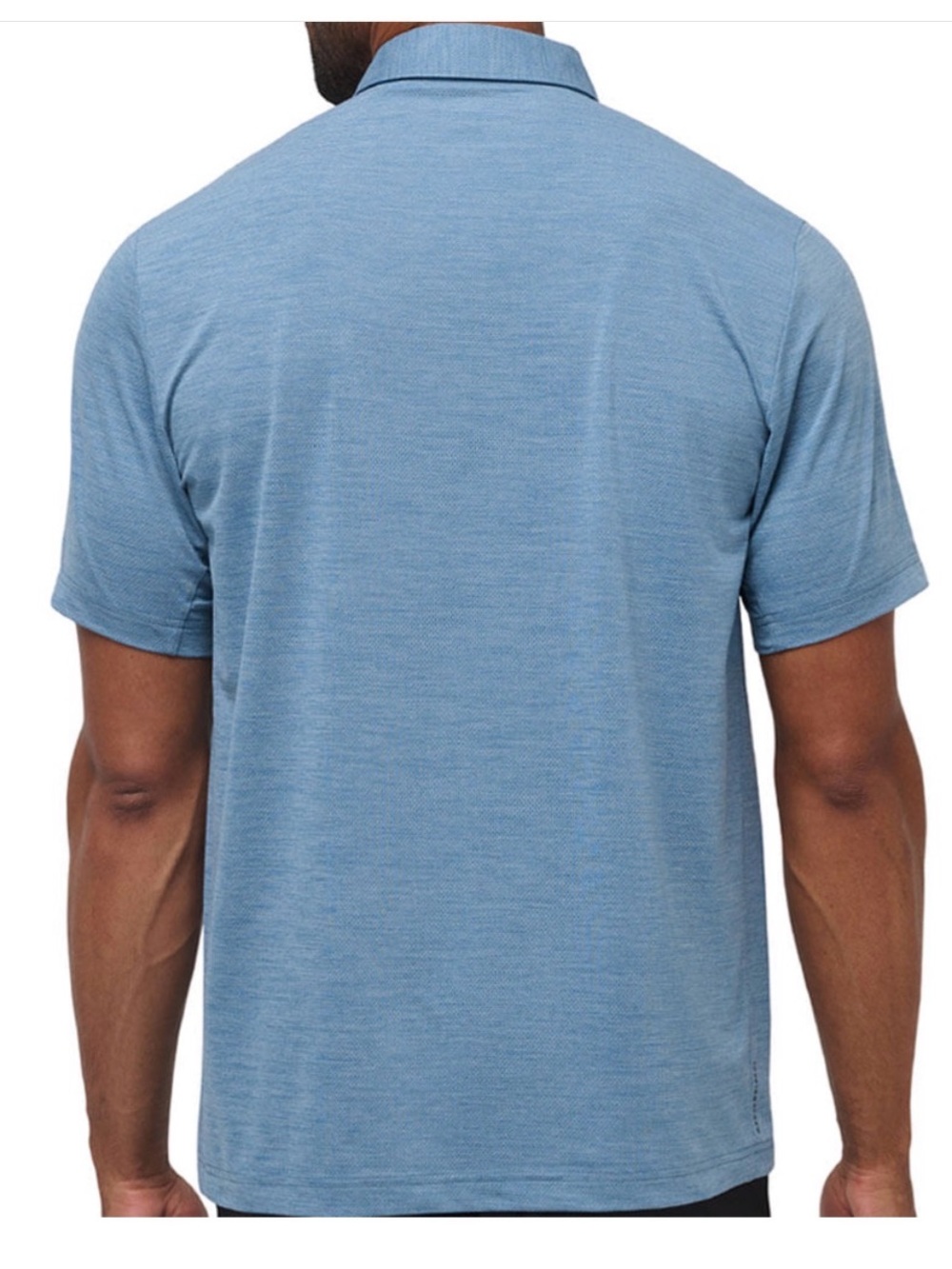 Travis Mathew Slate Blue Heather Polo- Size: Large - Picture 3 of 4